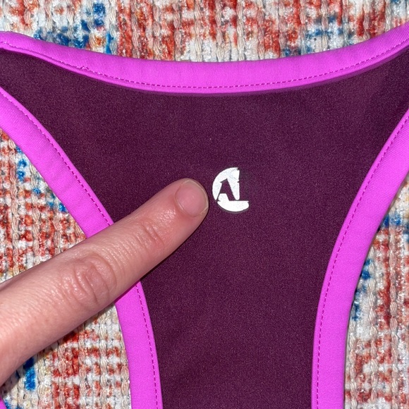 All Access Bandier Center Stage Pocket Leggings + Sports Bra Mulberry SZ M VGUC - Picture 6 of 11